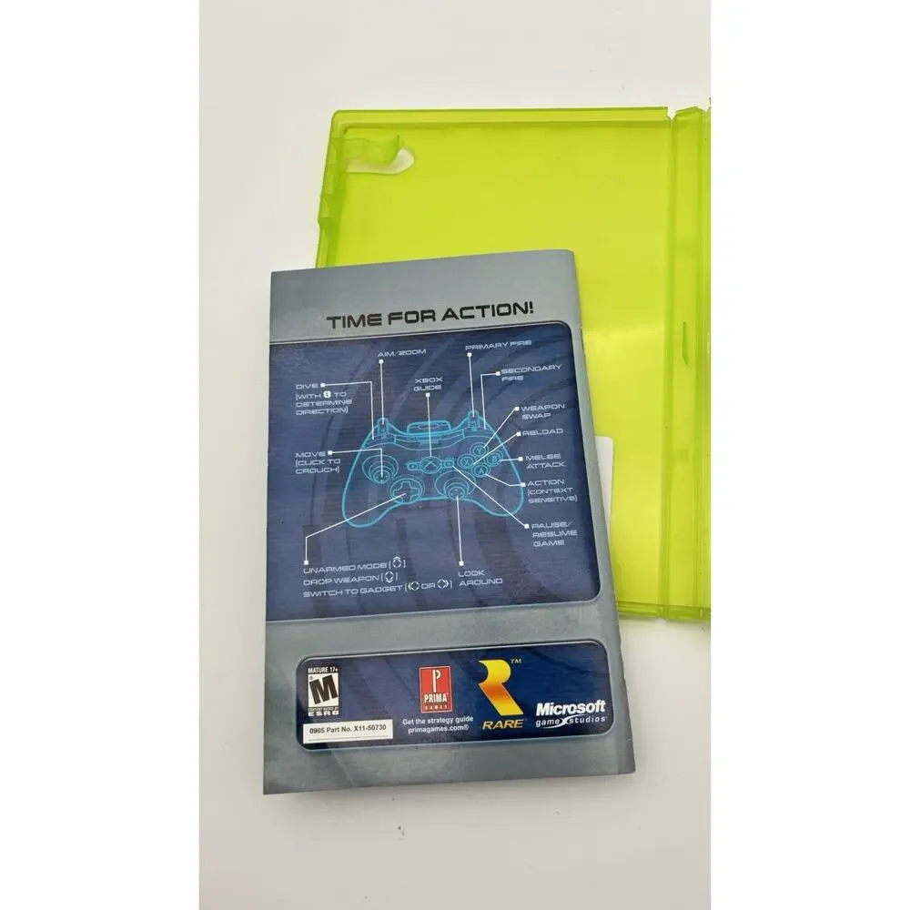 Perfect Dark Zero - (Microsoft Xbox 360) CIB W/manual. Tested. Works